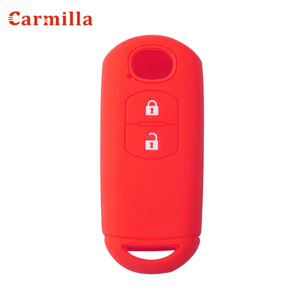Silicone Car Remote Key Case Cover for Mazda 2 3 6 Axela Atenza CX-3 CX-5 CX5 CX-7 CX-9 2014 2015 2016 2017 2018 Smart 2 Buttons