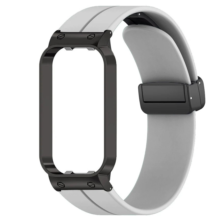 Pulseira de silicone para xiaomi smart band 8 active pulseira, peça de reposição para mi band 8