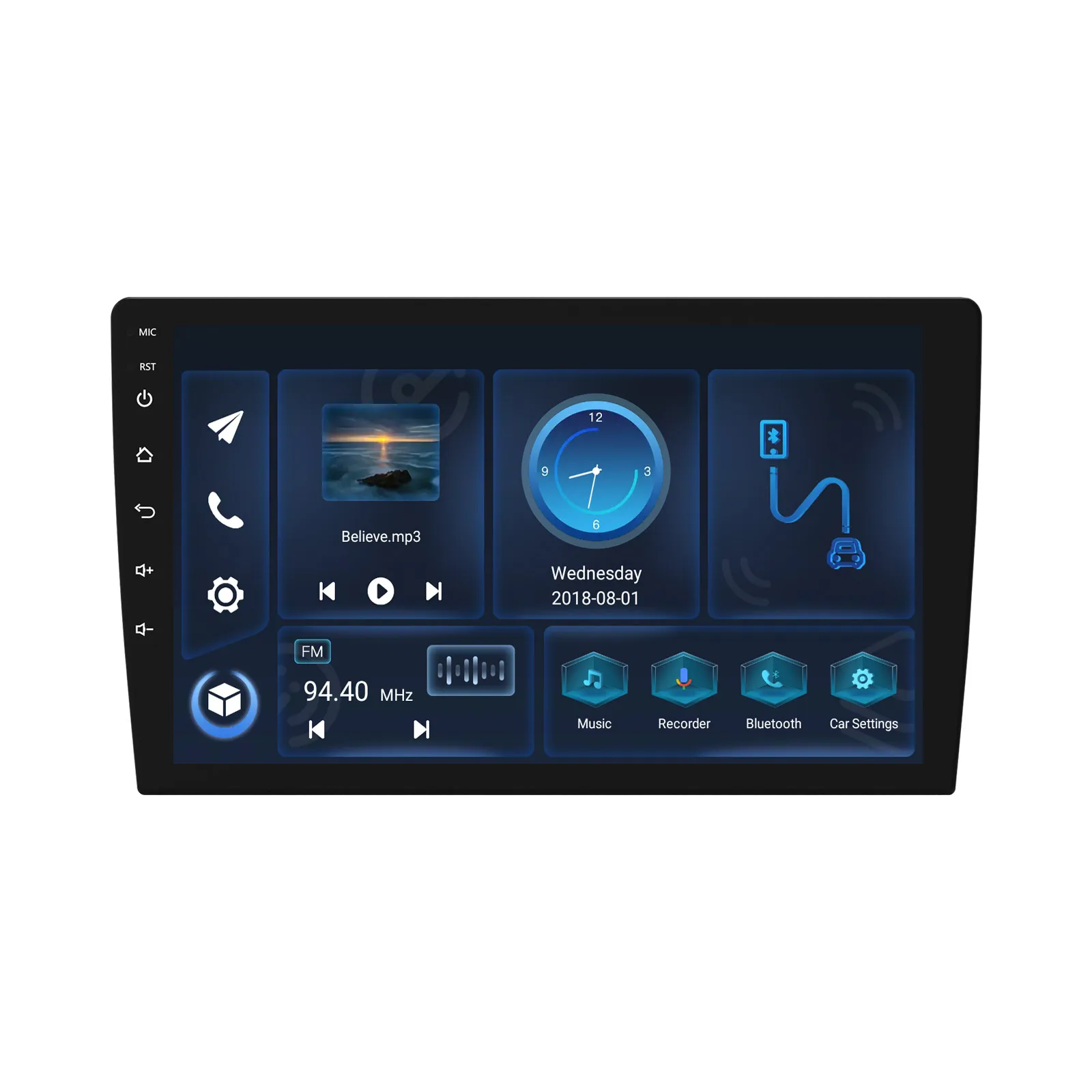 9-Inch Car Player Mp3/Mp4 Wireless Car Radio Player Radio Wireless Carplay Screen Suitable for Car Bluetooth Universal