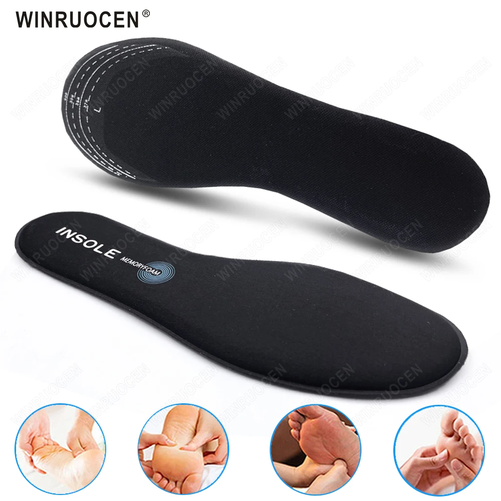 

4D Sports Shoes Insoles Super Soft Running Insole for Feet Shock Absorption Baskets Shoe Sole sweat absorption Inserts Pads