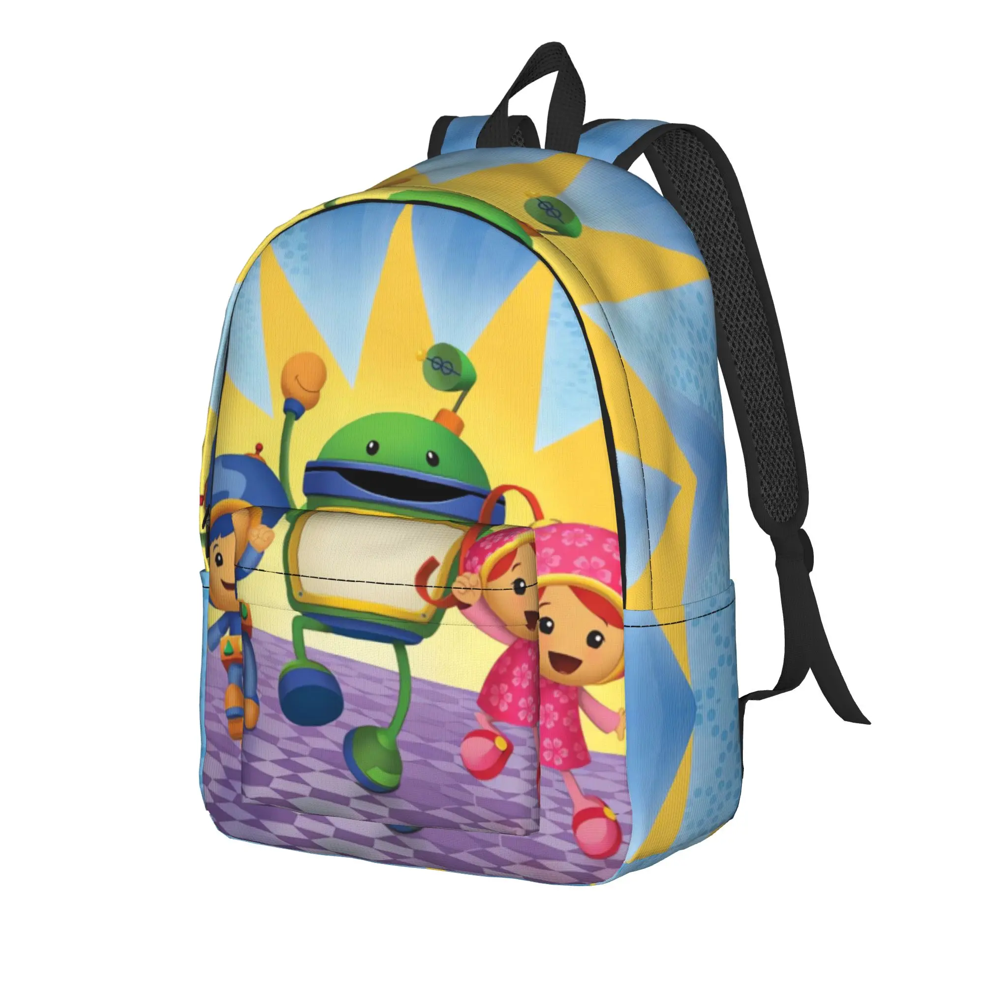 Sunshine Cast Team Umizoomi Backpack  Sport Backpacks Girl Kawaii High School Bags High Quality Big Rucksack