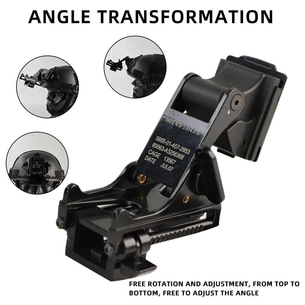 Booiu pvs14 montagem capacetes táticos suporte de montagem para rinoceronte nvg PVS-14/PVS-7 visão noturna rápido ach pasgt mich capacetes m88