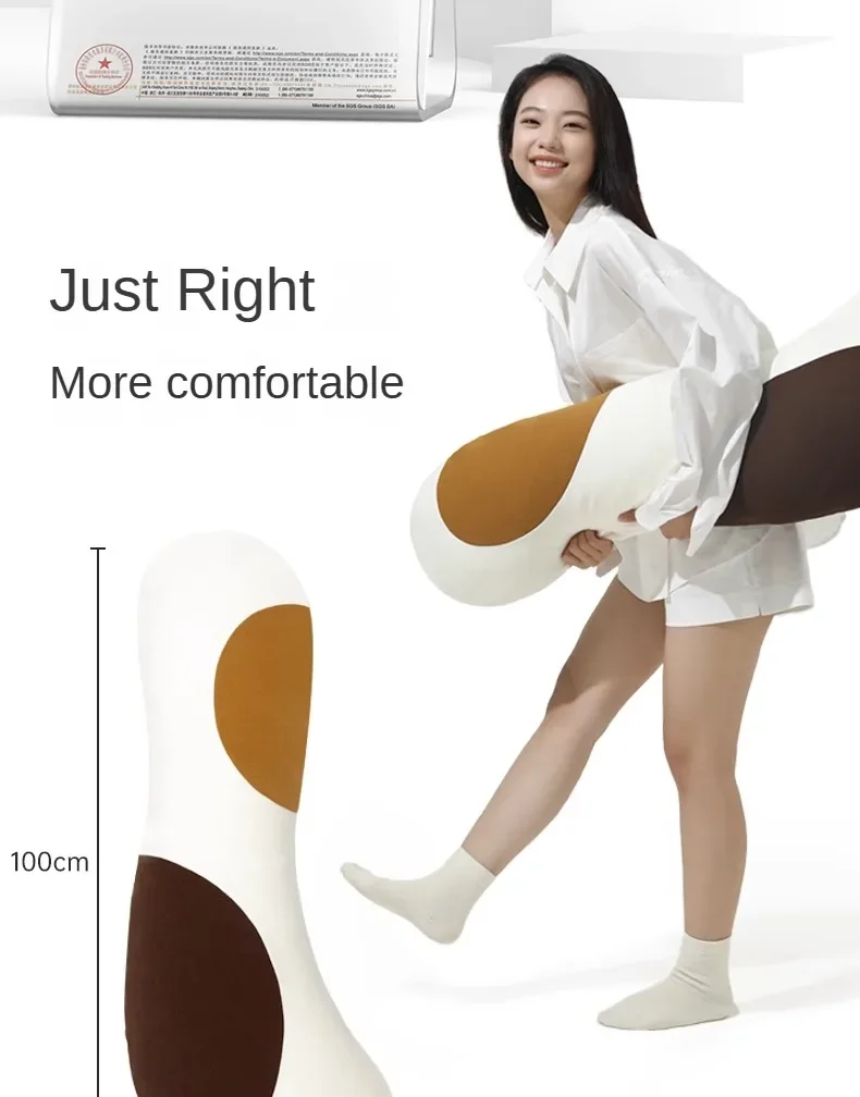 Leg Support Pillow for Bed, Ergonomic Wedge Design for Better Sleep