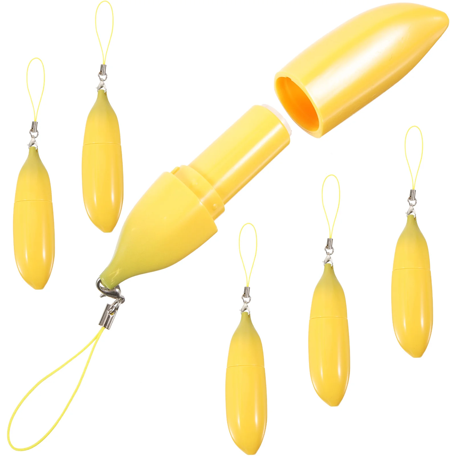 

6Pcs Empty Lip Balm Tubes Refillable Small Compact Design Portable Travel Lip Gloss Containers DIY Lipstick Holder Bottles