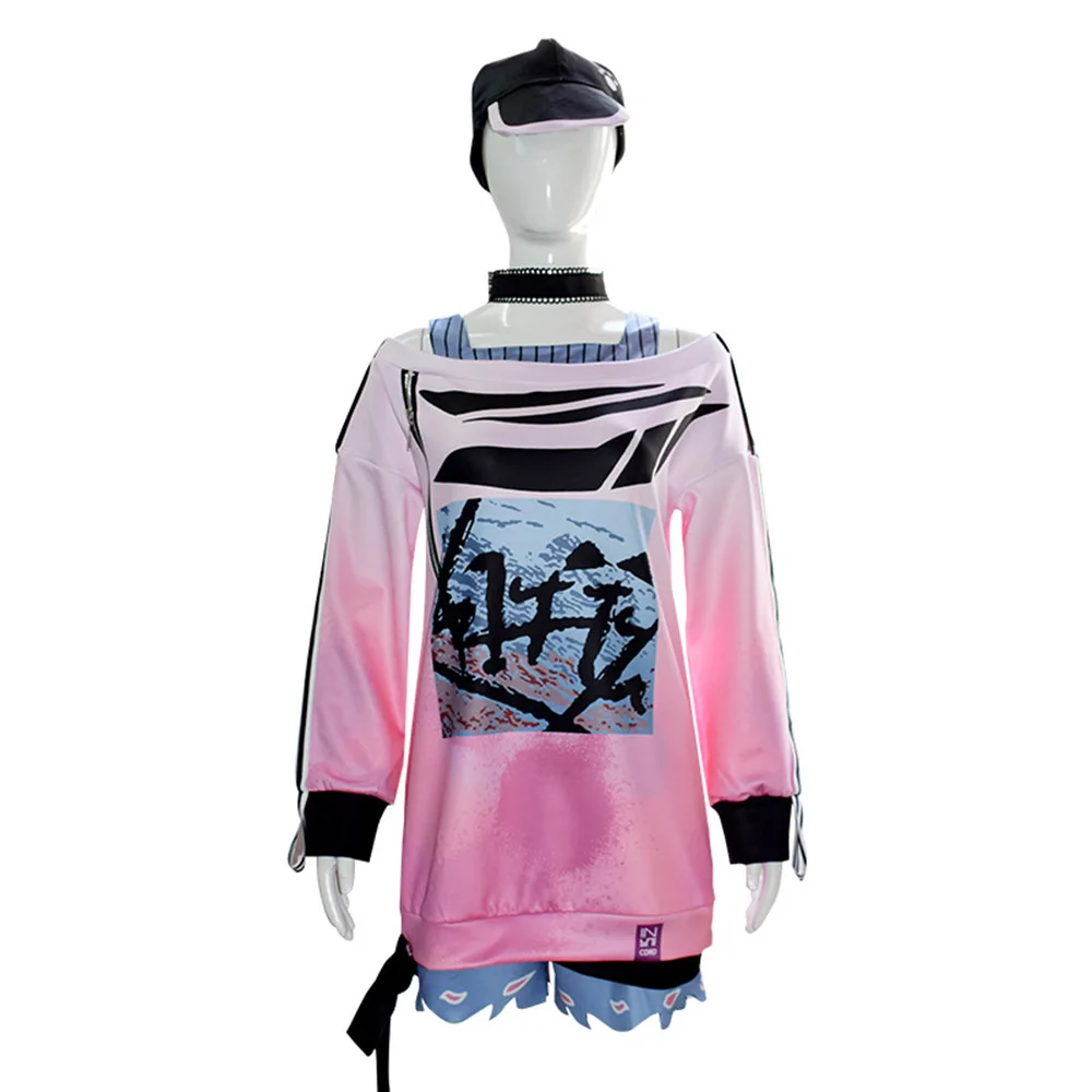 Game Project Sekai Cosplay Colorful Stage Akiyama Mizuki Cosplay Costumes Hat PJSK MZK Cosplay Dress With Hat Halloween Uniforms image 2