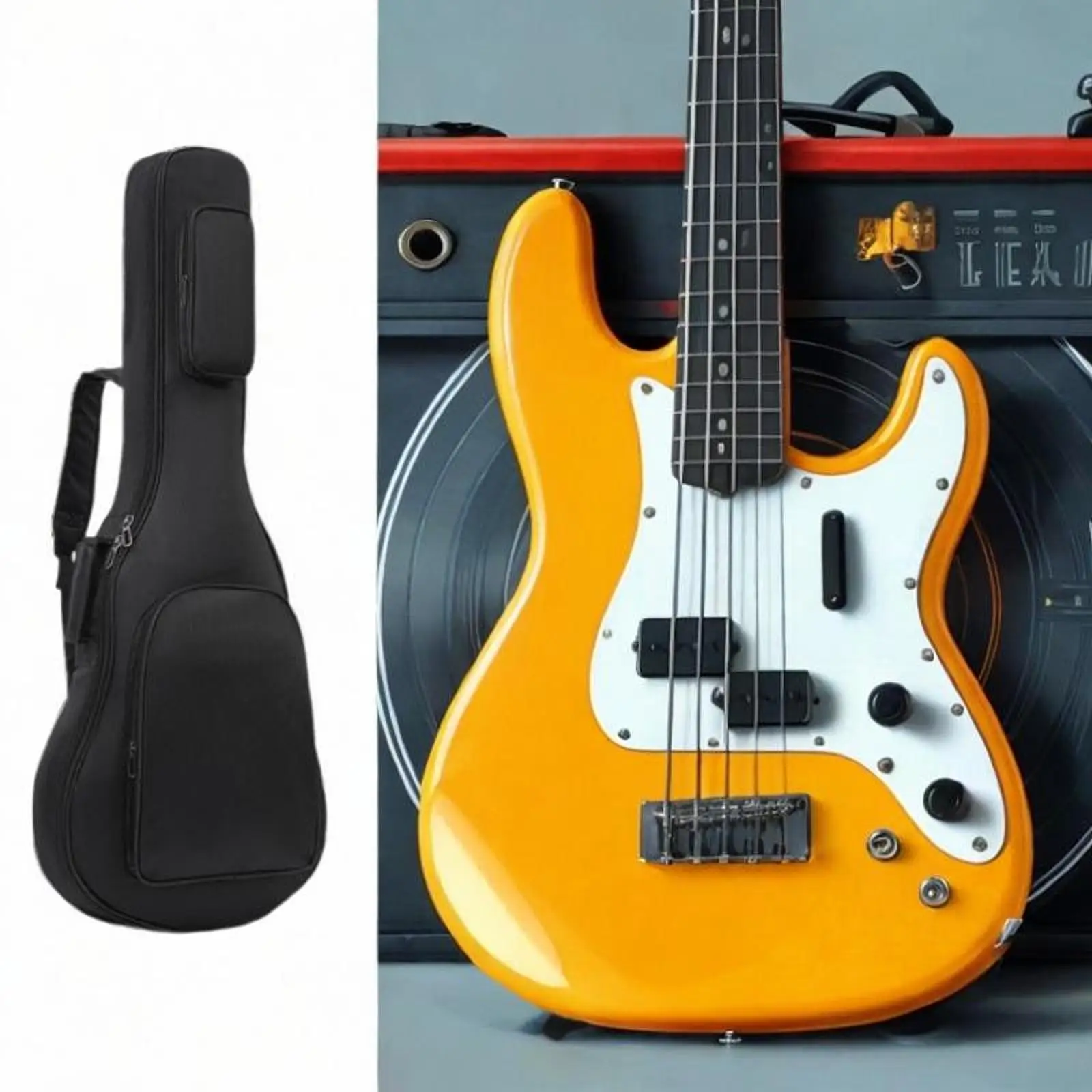 

38 39-дюймовая сумка для гитары, мягкий регулируемый плечевой ремень, защитный чехол для гитары