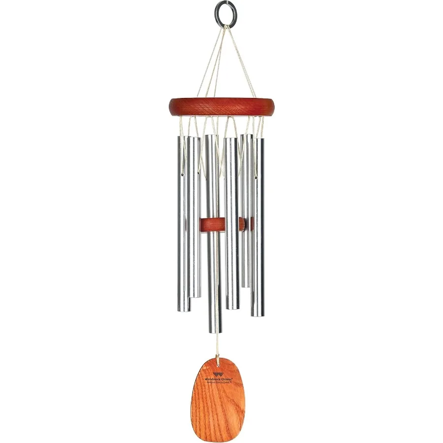 

Amazing Grace Wind Chime for Outside 16 Small Silver Outdoor Dr for Patio Porch Garden Memorial Gift for Loved Ones AGSS