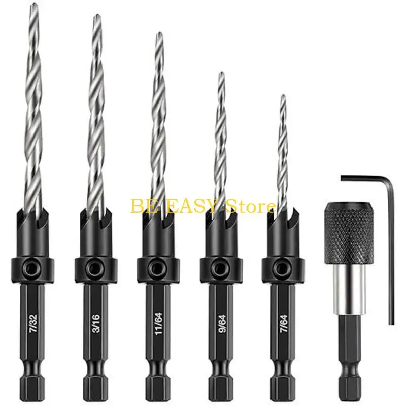 E28F Countersink Drill Bit 5Pcs Suitable for