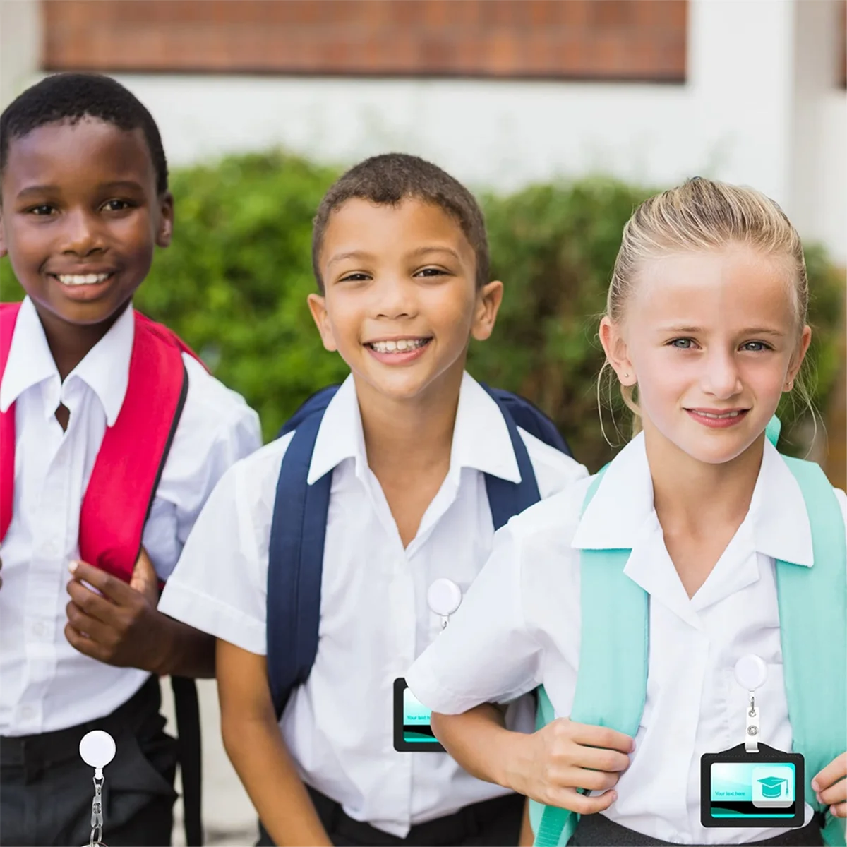 Gfc-100 PCS Clips de carrete de insignia retráctiles Carrete de soporte de tarjeta de identificación con clip de cinturón de metal para colgar tarjetas llaveros,C