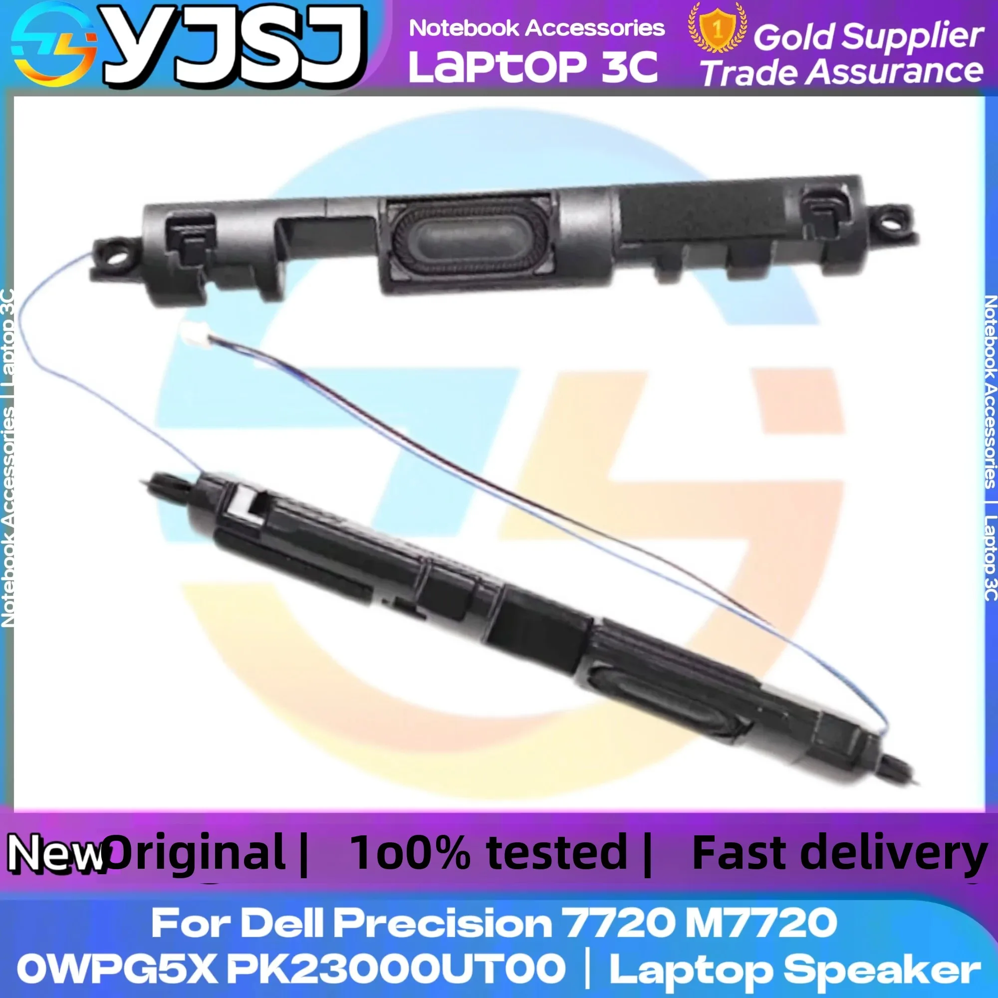 Novo alto-falante original genuíno para laptop dell precisão 7720 m7720 alto-falante esquerdo e direito embutido 0wgp5x CN-0WPG5X pk23000ut00