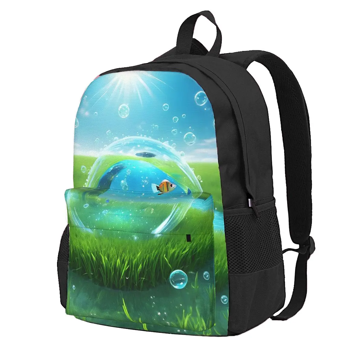 

Fruitiger Aero Aesthetic Student Backpack School Bag Hiking Travel Daypack for Men Women Fashion Bookbag Shoulder Bags