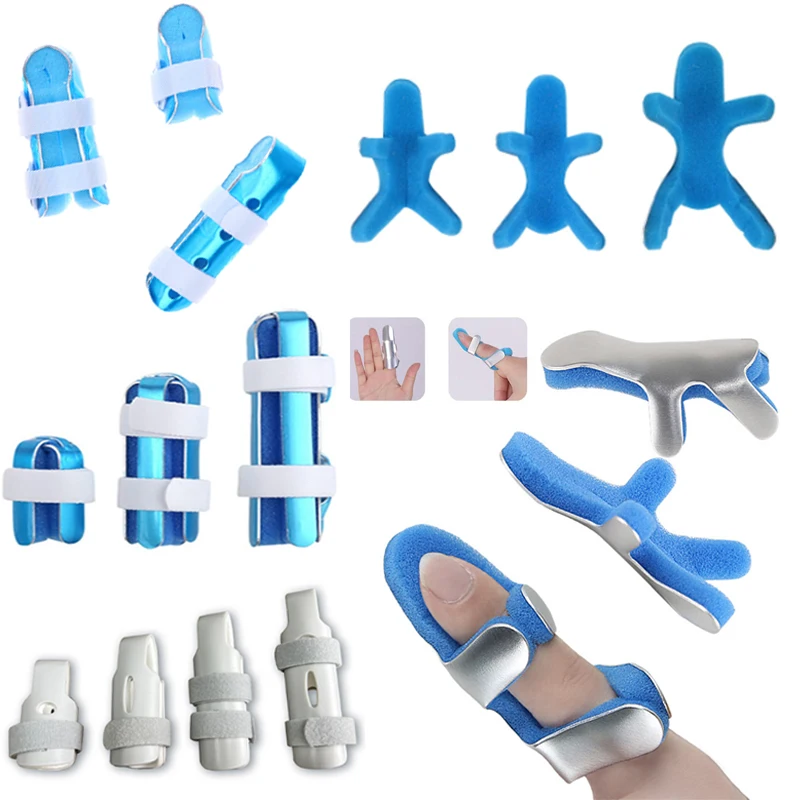 

Регулируемая шина для пальцев, корректор фаланги в виде лягушки, восстановление травм, поддержка бандажа, медицинская защита для фиксации перелома пальцев с жабой