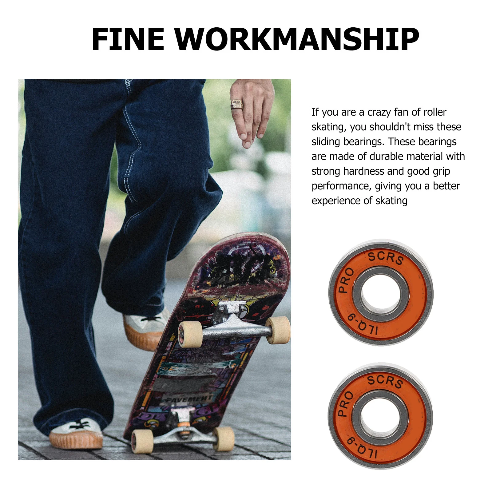 12 قطعة محامل لوح التزلج الصلب دائم عالية السرعة Longboard مضمنة سكوتر الأجهزة سكيت تحمل Longboard تحمل