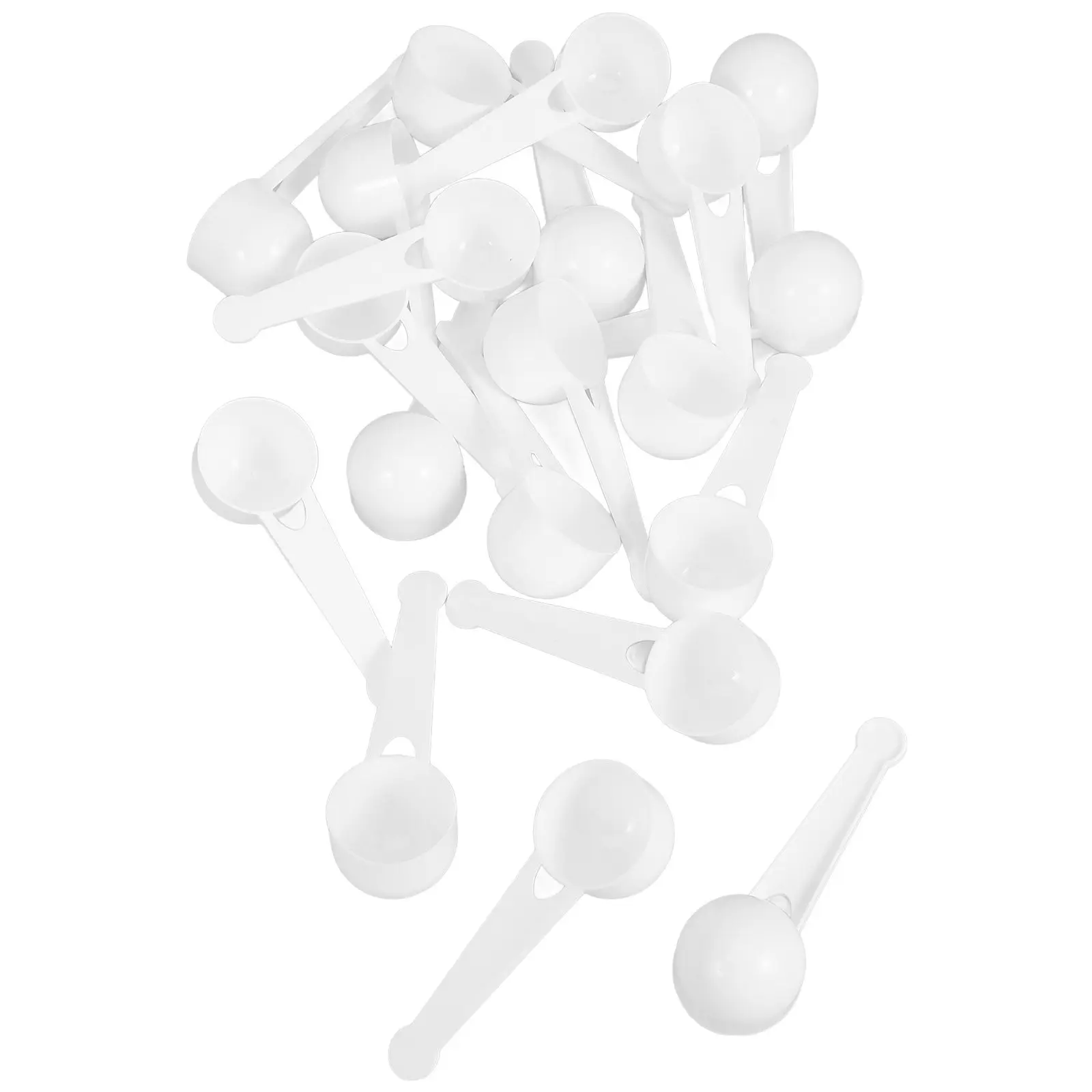 20Pcs Powdered Milk Scoop Food-Grade Stainless Steel Measuring Spoons for Formula Protein Coffee Tea Grains Pet Food Mini