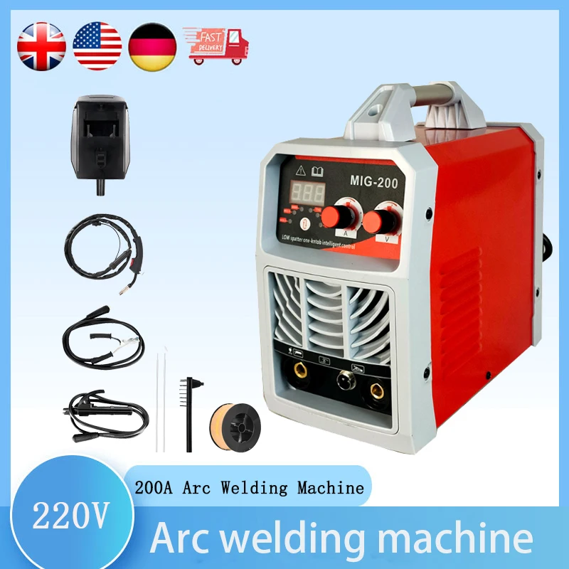 220V Portable Welding Machine 200A Arc Welding Machine Automatic Industrial Grade Household Small All-copper Welding