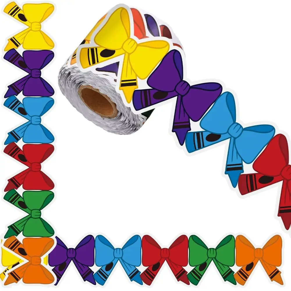 Self Adhesive Bulletin Board Border Sticker Cartoon Pattern Cuttable Wall Decor Trim Roll Design 10m/roll