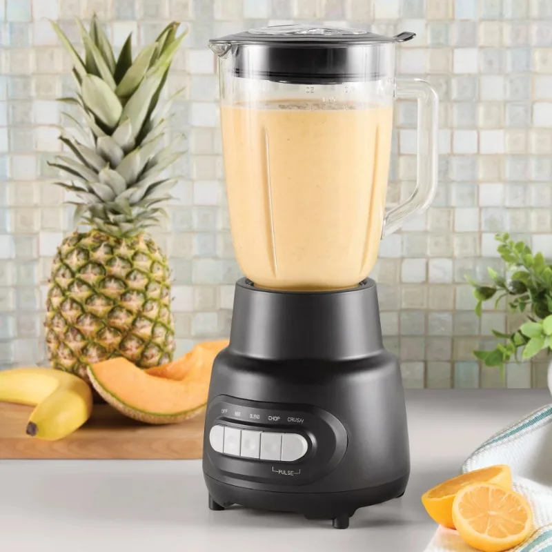 

Capacity,New Glass Jar 5 Speed Blender with 6-Cup Jar (48Oz)