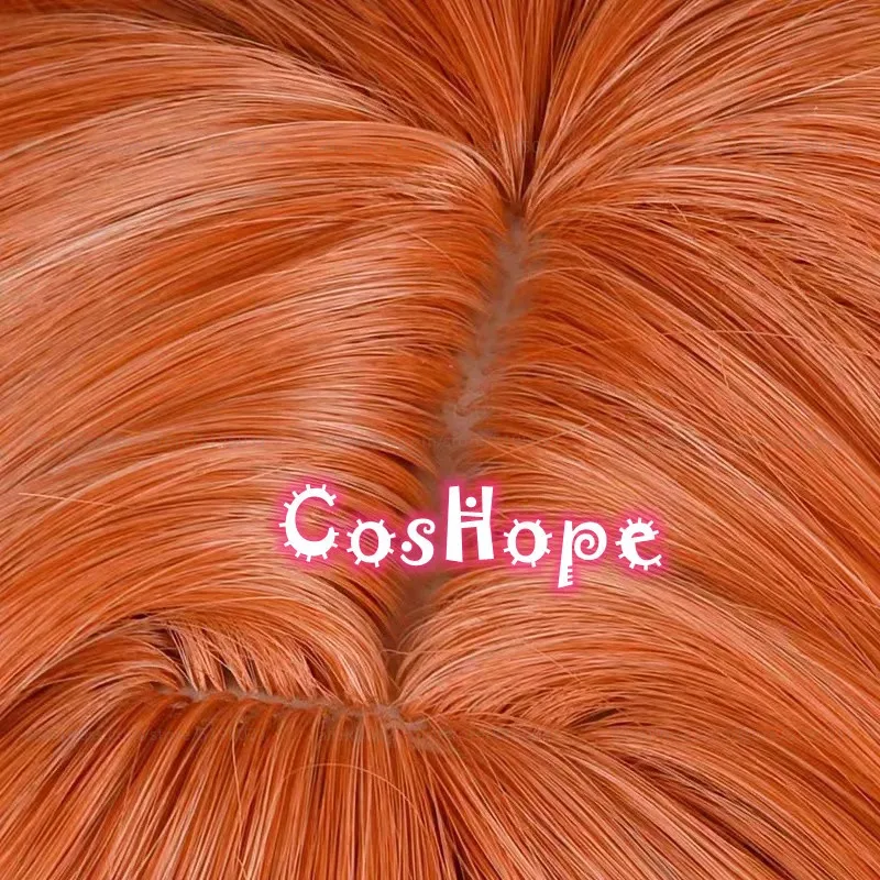 2025 Sonetto 78 cm lockig mit Pferdeschwänzen orange braune Perücke Cosplay Anime hitzebeständige synthetische Perücken