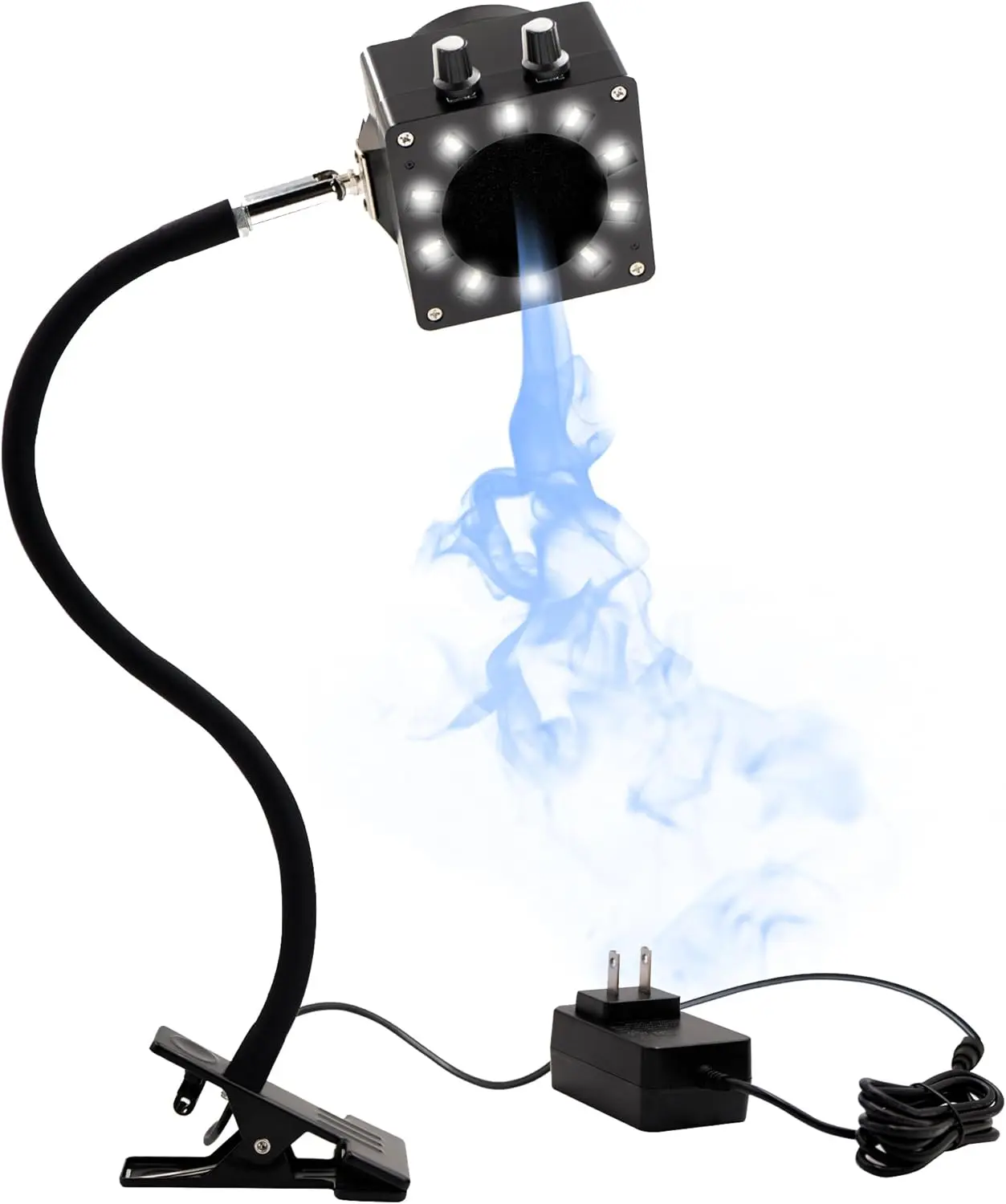 

Solder Smoke Absorber with Adjustable Fan, LED Light, Carbon Filters, Gooseneck (Black)