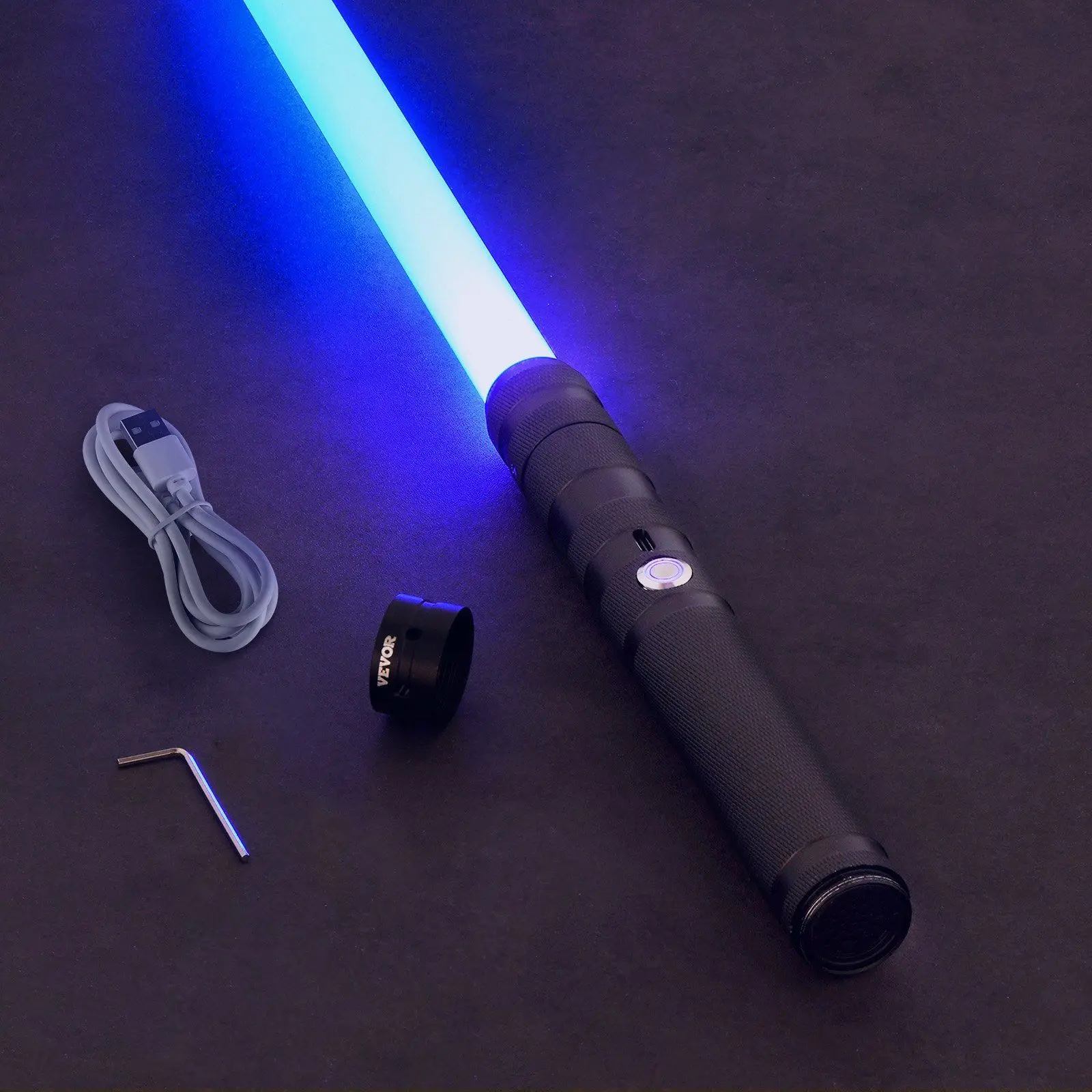 Lightsaber 14 RGB Colors 6 Sounds Mode Rechargeable Dueling Light Saber