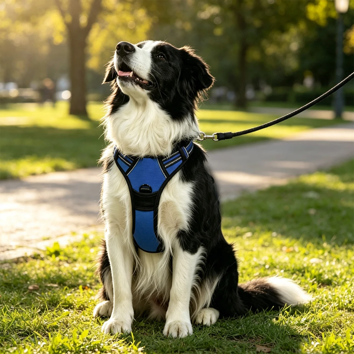 Arnés y Collar para Perro, Anti-Escape, Anatómico, de Tracción, Táctico, de Lujo, para Cachorros Medianos, Accesorios para Mascotas de Tamaño Pequeño