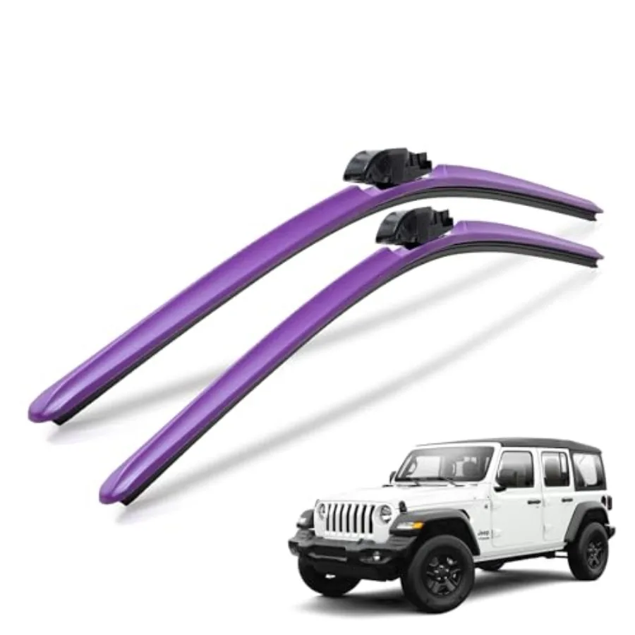 

Jeep Wrangler and Gladiator 16"/16" Windshield Wiper Blades, All-Weather Wipers, Premium Automotive Wipers, Essential Jeep Acce