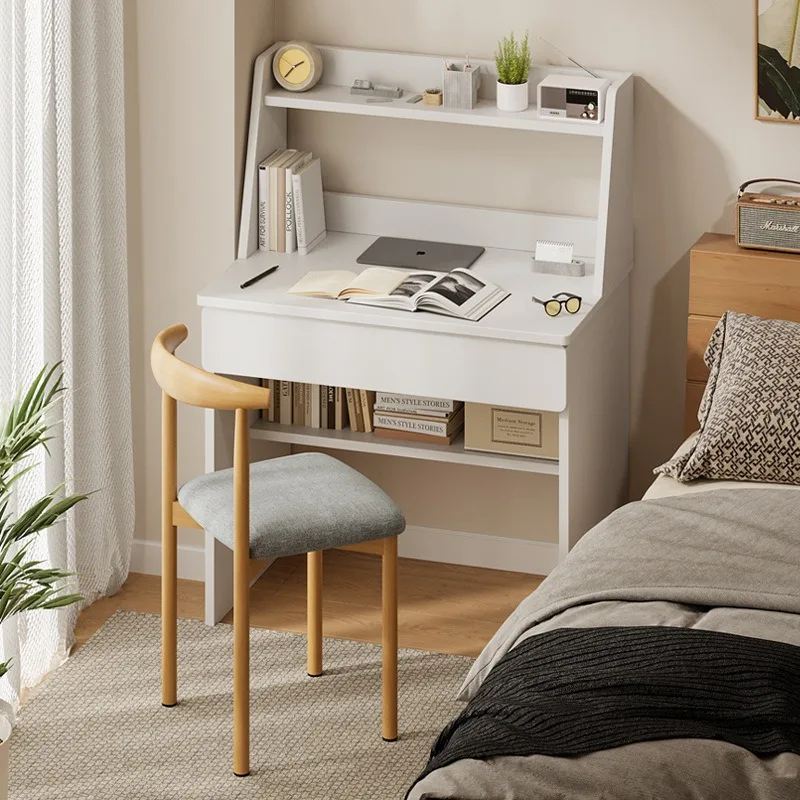 Desktopcomputer desk Small student bedroom Household simple modern desk Bookshelf integrated table Small apartment writing table