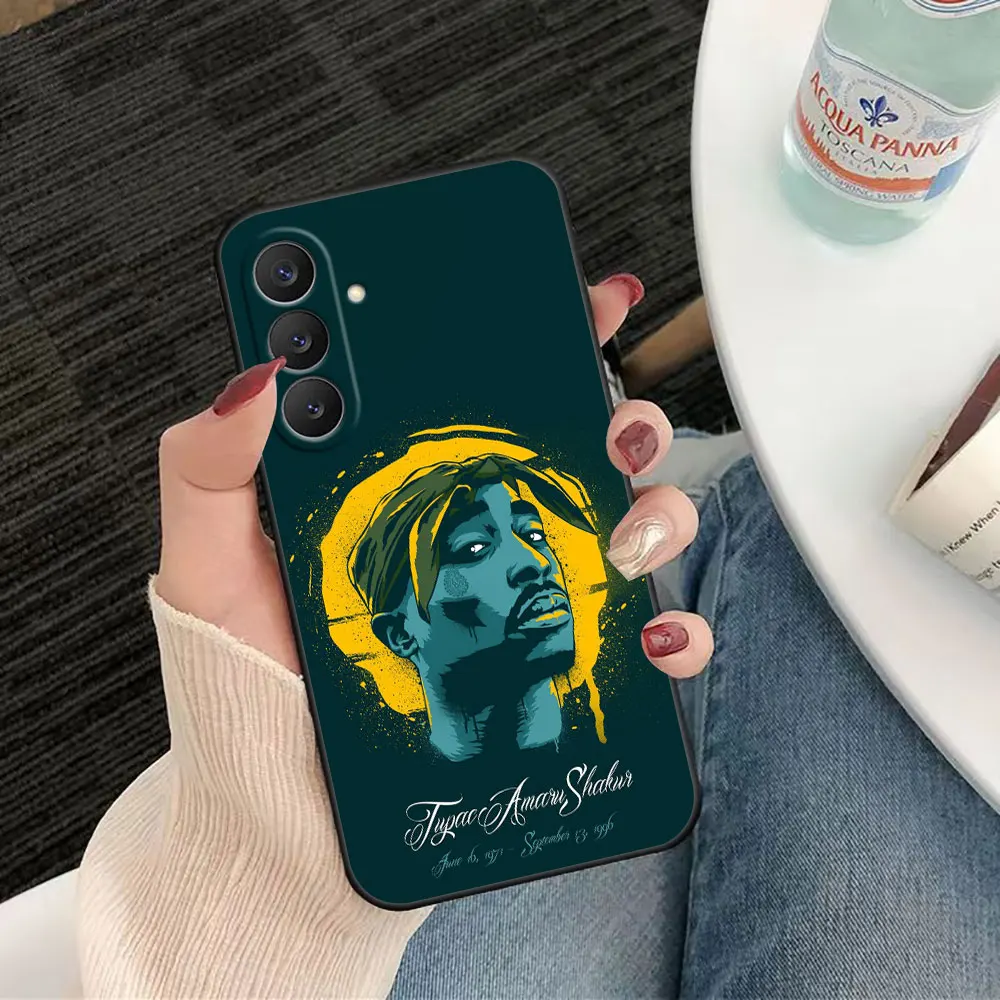 Phone Case For Samsung Galaxy S26 S25 S24 S23 S22 S21 S20 FE S10 Ultra Plus Silicone Shell Funda Cover 2pac Tupac Yinuoda Rapper