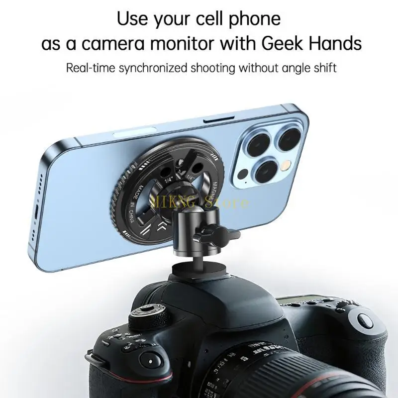 Магнитный адаптер штатива для магнитного телефона 1/4 -дюймовый винтовой стойка для крепления для камеры