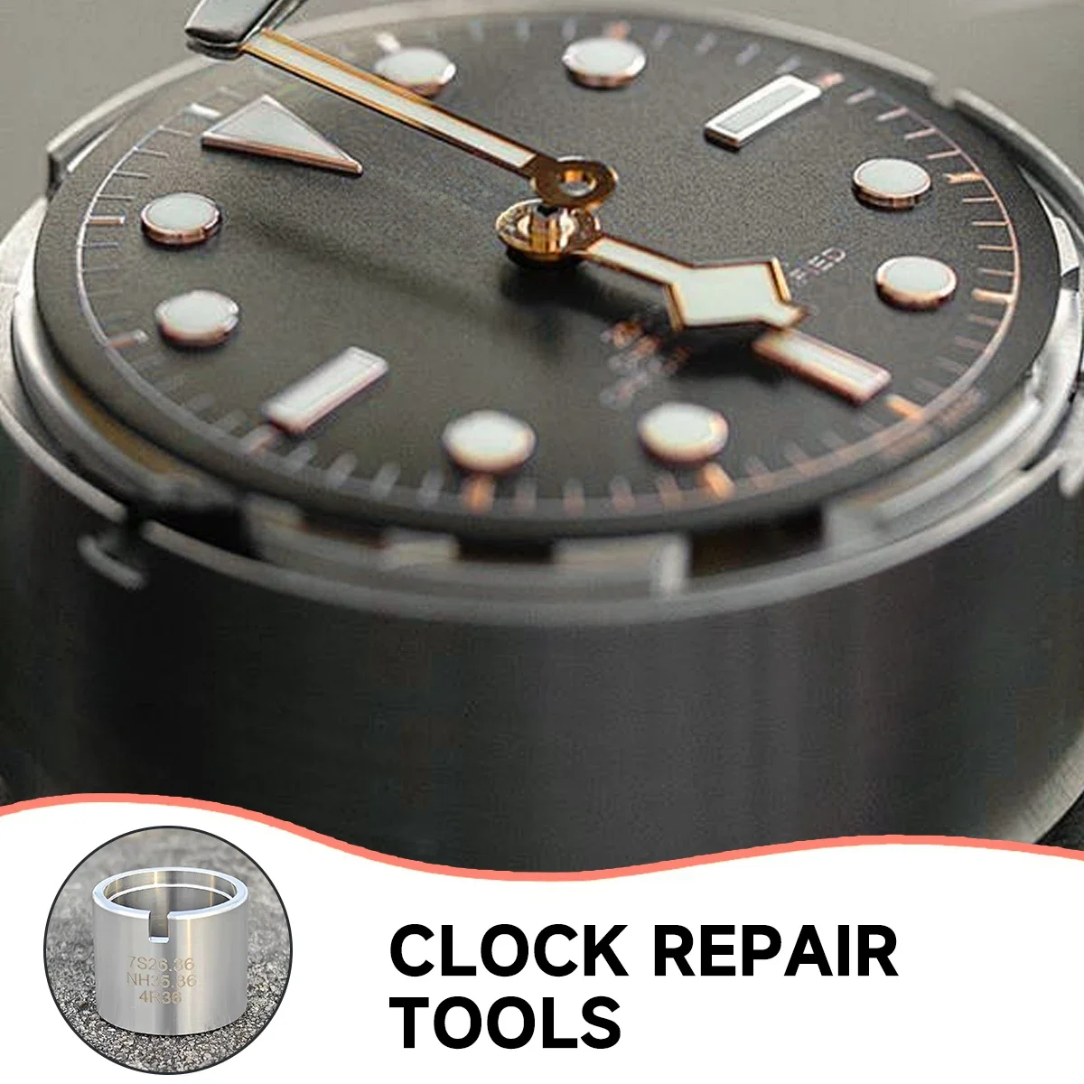 ساعة حركة حامل قاعدة صالح ل SKX007 NH35 36 7S26 7S36 4R36 NH34 NH 37 38 أدوات إصلاح الرجال ساعة قاعدة أداة تجميع إصلاح