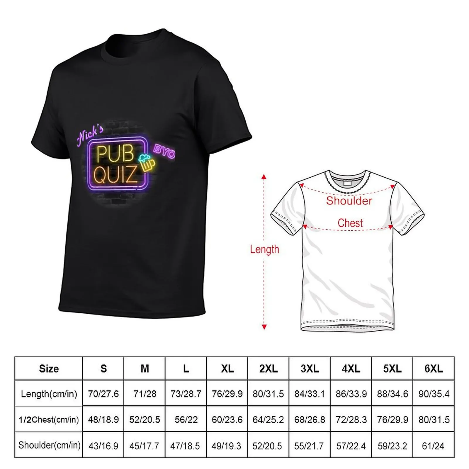 Nick's Pub Quiz Nickspubquiz T-shirt aesthetic clothes sublime plus size tops boys whites plain t shirts men