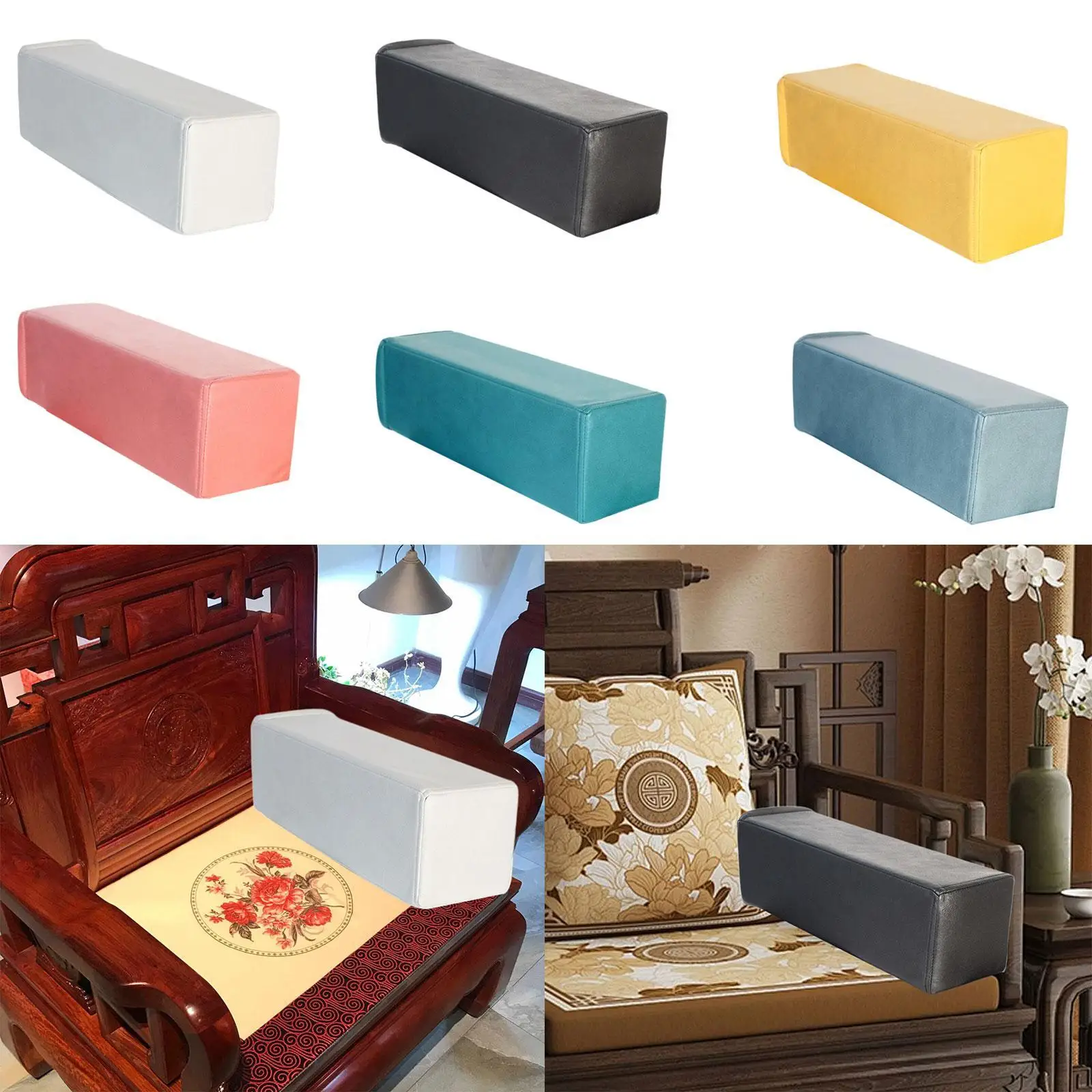 Couch Arm Rest Pillow Headboard Ergonomic Removable Cover Elbow Support Sofa Arm Rest Pillow for Sofa Armchair Bed Home Bedroom