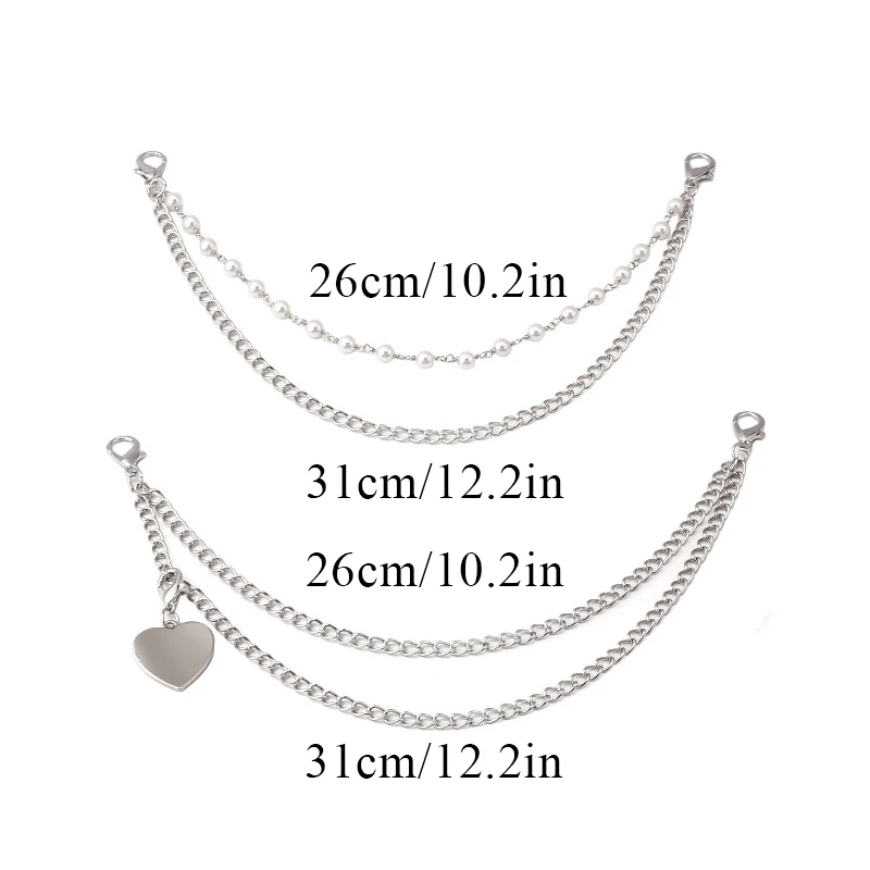 Multi-layer Bag Chain Personality Bag Handle Pendant With Lobster Buckle Fashion Bag Pendants Delicate Metal Chain Ornaments