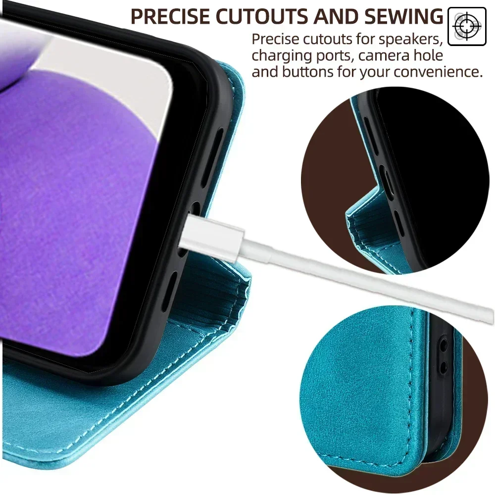 Étui portefeuille magnétique pour Samsung Galaxy, fentes pour cartes, mode, M62, M52, M32, M12, M51, M31S, M32, M31, M30, M22, M21, M20, M11