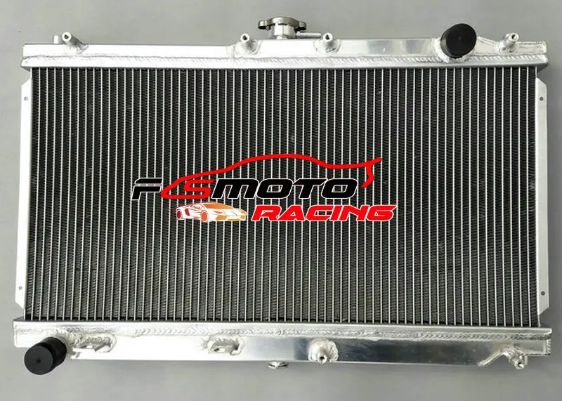 52mm Aluminum Radiator & FANS FOR Mazda MX5 MX-5 Miata NB MT 1.6/1.8L L4 engine 1998-2005 99 00 01 02 03 04 05 1999 2000 98