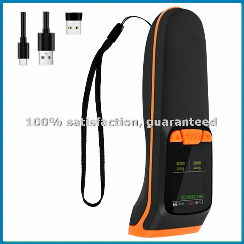 

Wireless 2D Inventory Scanner Bluetooth QR Barcode Data Collector Portable Warehouse Inventory Reader with Display-A25R