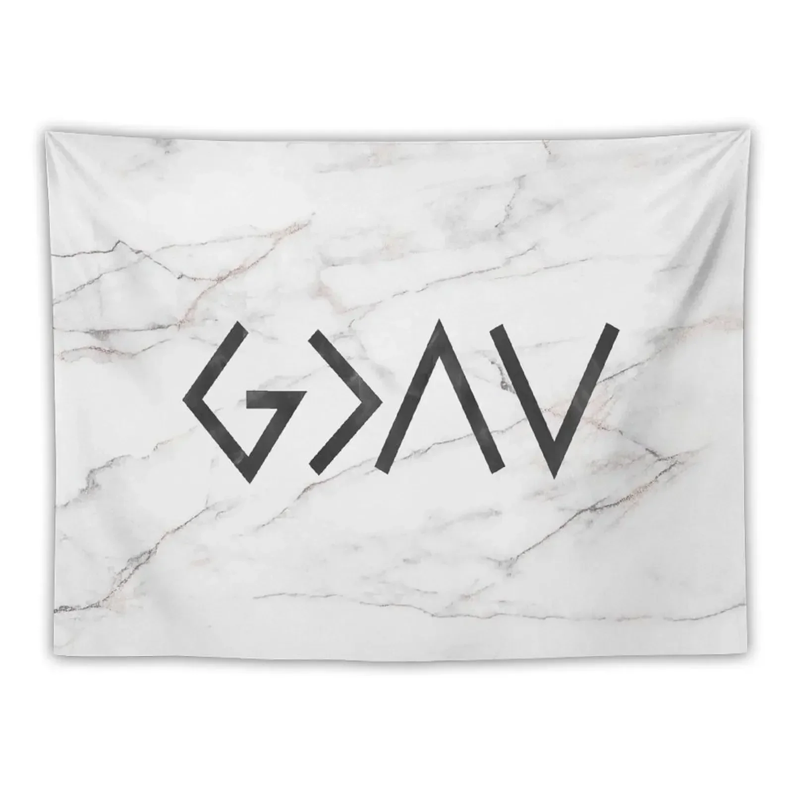 

God is greater than the highs and lows - Christian marble design Tapestry Decoration For Rooms Room Ornaments Tapestry