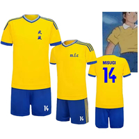 Captain Musashi Tsubasa School Uniform Suit Children's Role-playing Costume MFC No. 14 Sansugi Jun T-shirt Short Sleeve