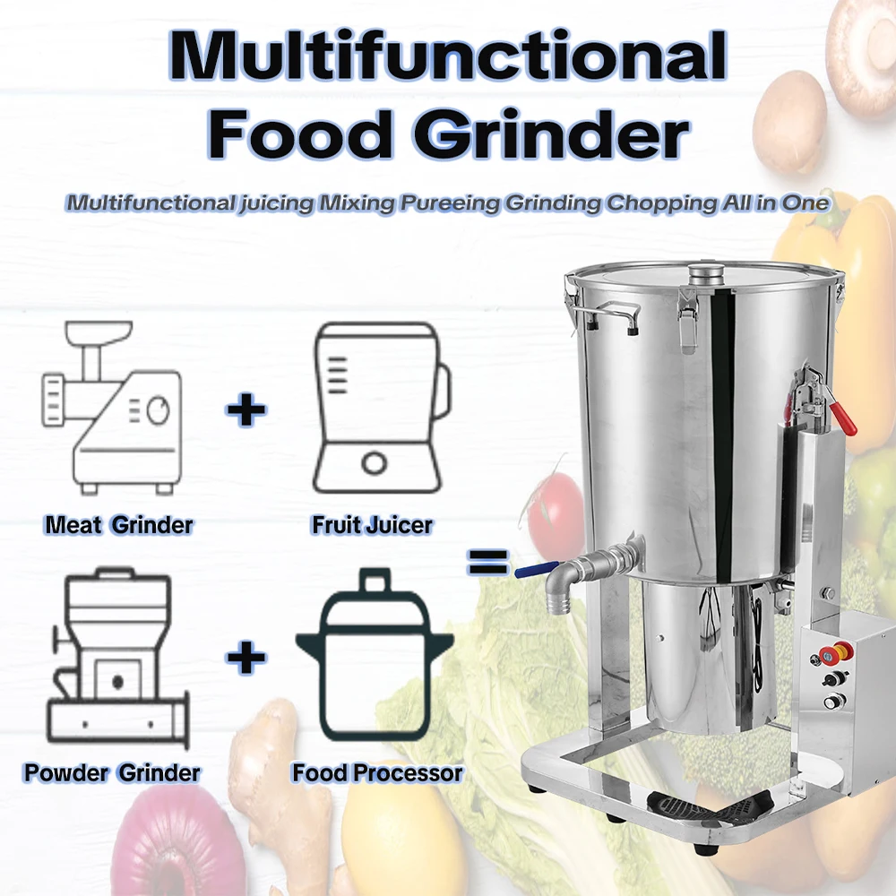 Guangdong Supplier 100L Strong Powerful 4000W Industry Copper Motor Mixer Grinder Heavy Duty Blender