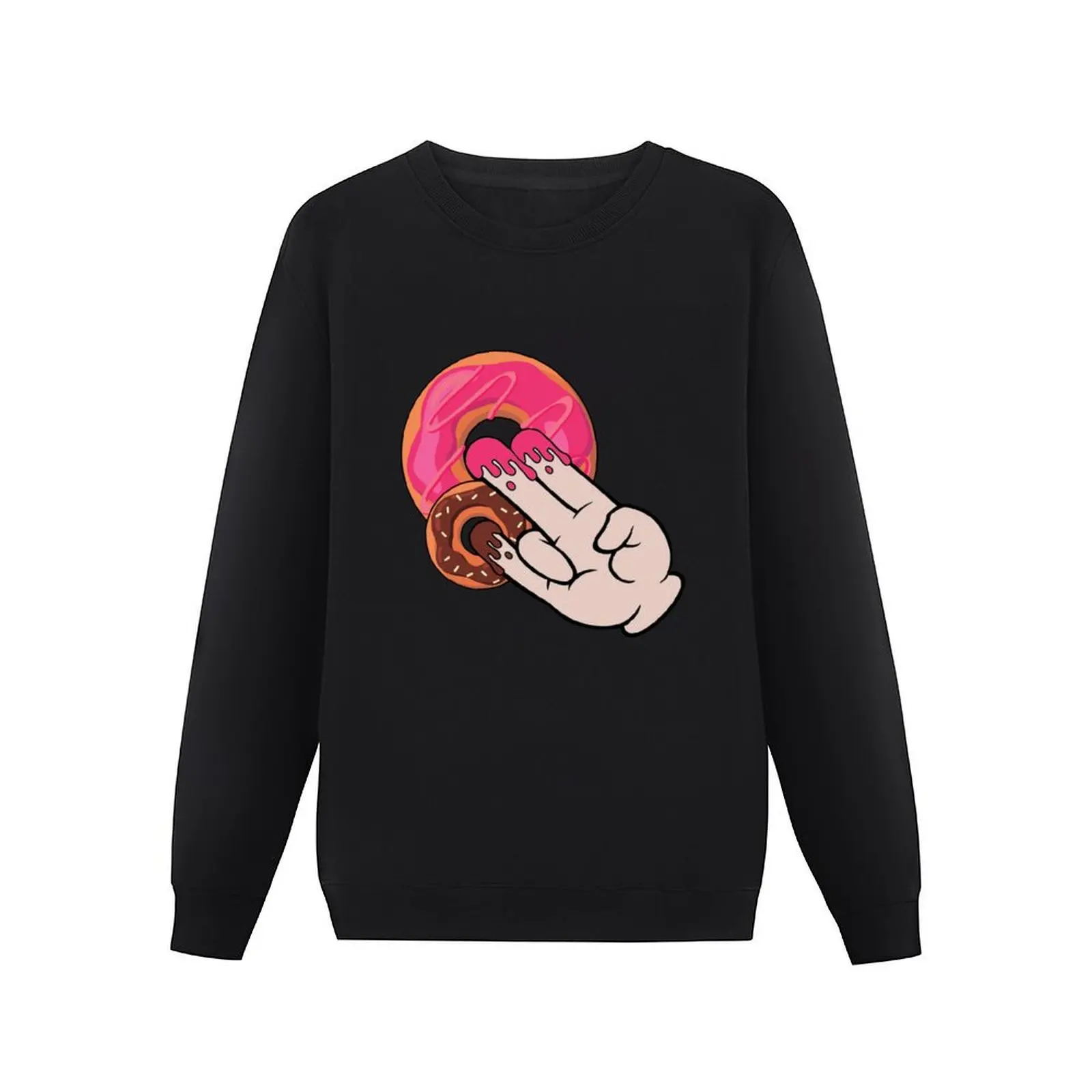 Funny Magic Hand Shocker Dirty Humor - Cute Donut Pullover Hoodie men's autumn clothes winter man sweatshirt