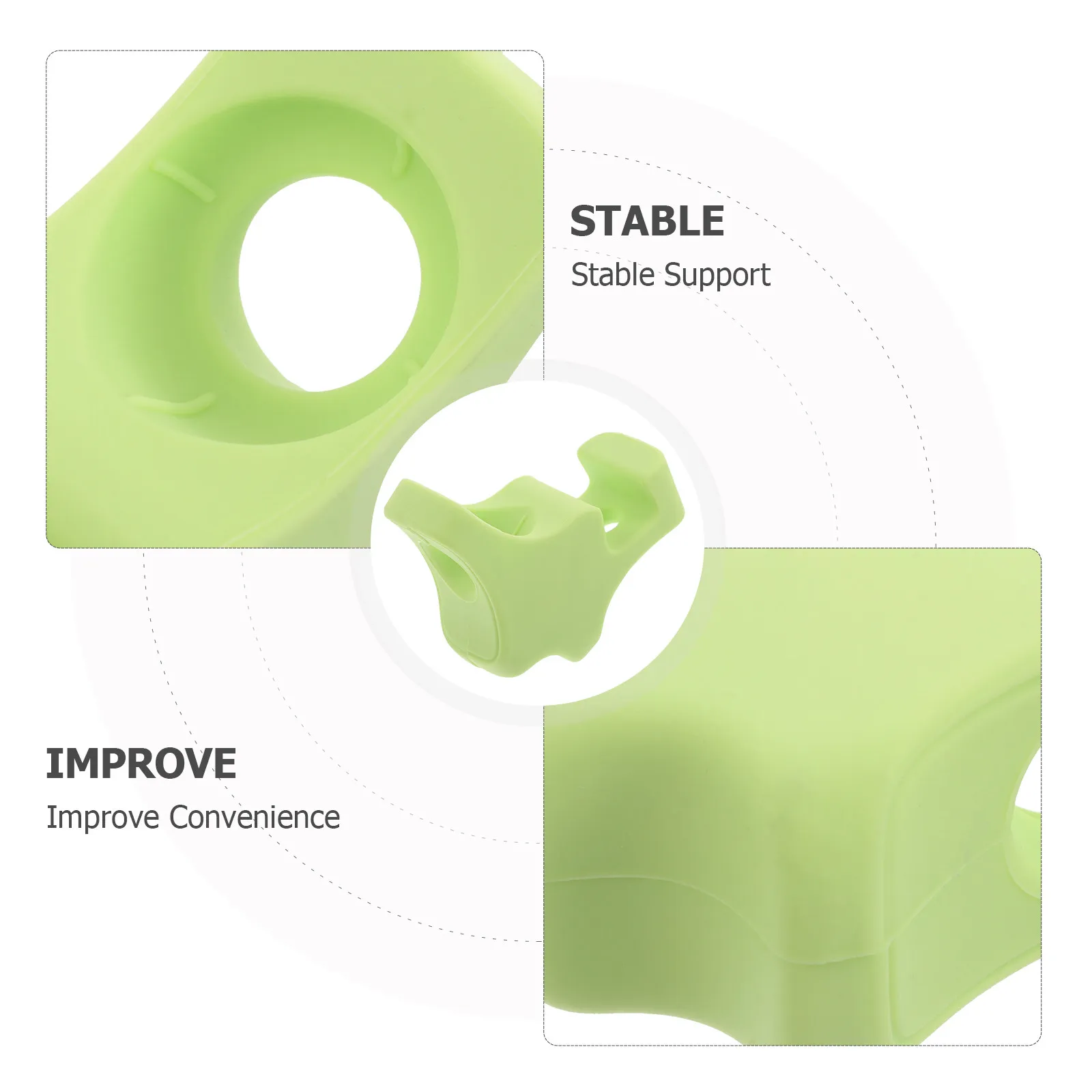 Soft Silicone Eye Drop Applicator Aid for Elderly Shaky Hands Non-Slip Portable Reusable Vision Care Tool Fits Most Dropper - view 4