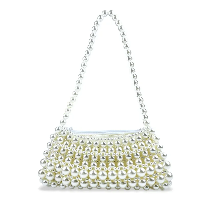 

Pearl Bag for Women 2024 New Mobile Phone Crossbody Small Bag Hollow Bead Bags Finished Qipao Handheld One Shoulder Underarm
