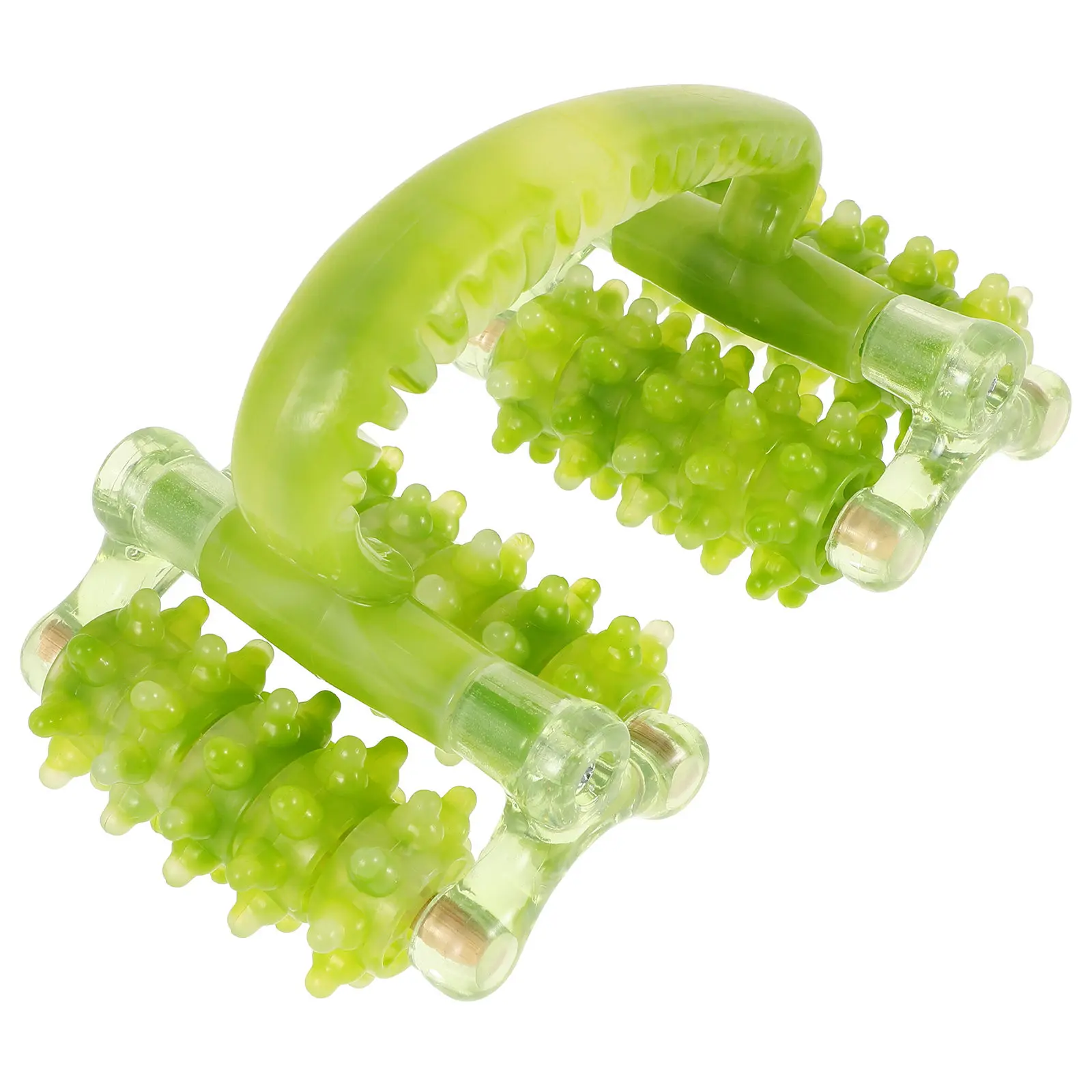 

Lunar Massage Roller Portable Handheld Body Massager Green Targets Neck Back Legs Waist Arms Chest Abdomen Precision