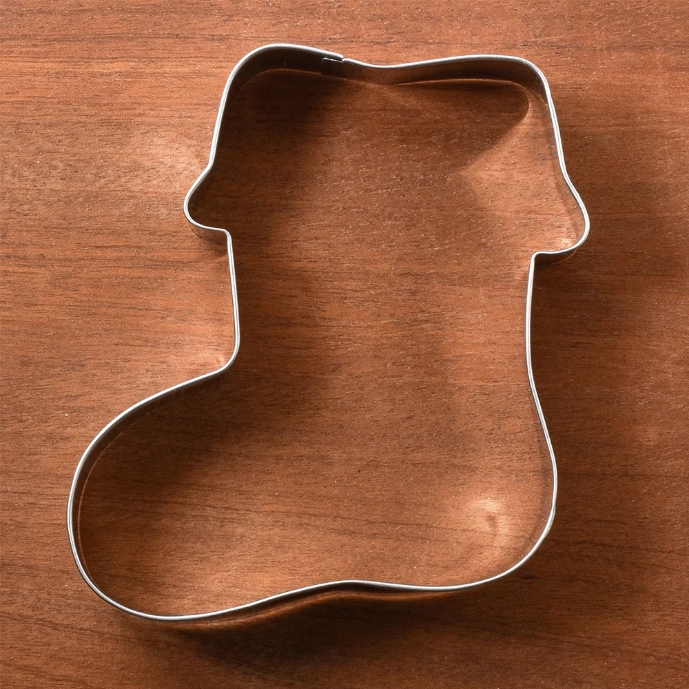 KENIAO Christmas Stocking Cookie Cutter - 10.4 CM - Winter Biscuit Fondant Sandwich Bread Mold - Stainless Steel - by Janka