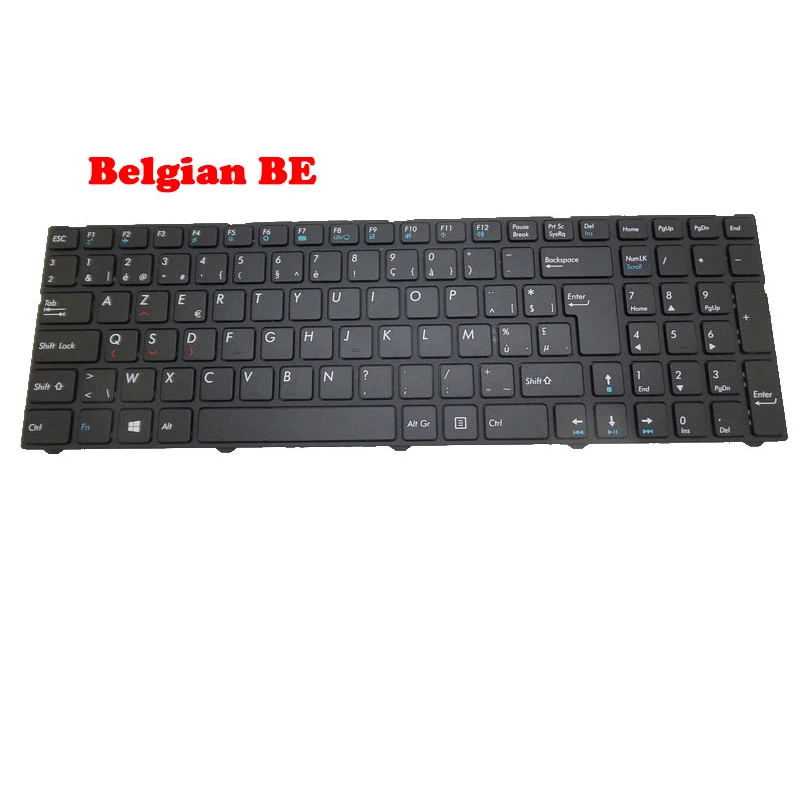 

V150062AK6 Laptop Keyboard For Pegatron C15 0KN0-CN1FR41 0KN0-CN1UK41 France FR/United Kingdom UK/Belgian NEW With Black Frame