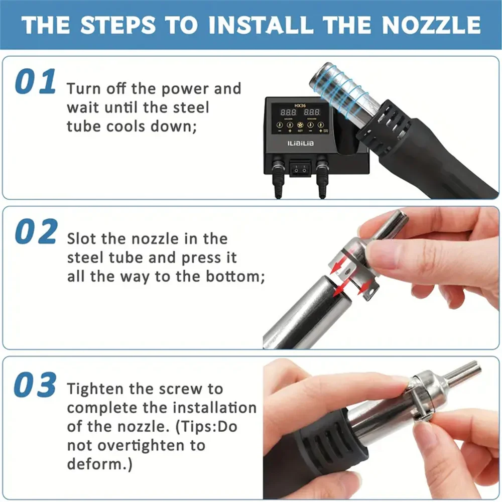 8898 Digital 2-in-1 Adjustable Temperature Soldering Station EU Plug 220V 600W Hot Air Rework 60W Soldering Iron for PCB Welding