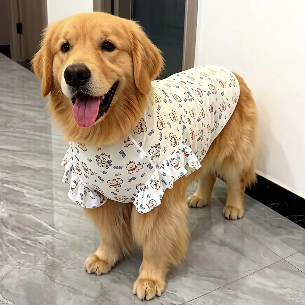 Thin Mesh Vest for Large Dogs Outdoor Anti Dirt Anti Shedding Lightweight Dog Clothes Alaska Malamute Rottweiler Pet Supplies