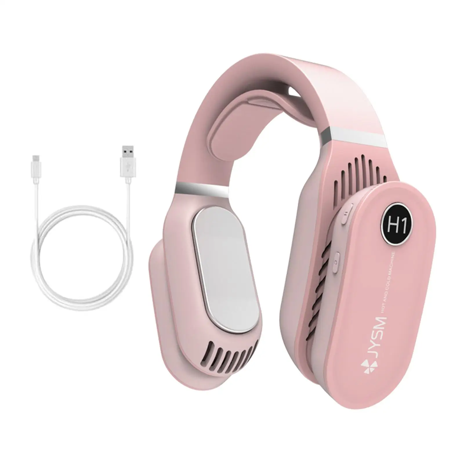 Neck Hanging Fan Cooling Warm Portable Wearable Adjustable No Hair Twisting Bladeless Fan for Women Men All Year Sports Outdoor