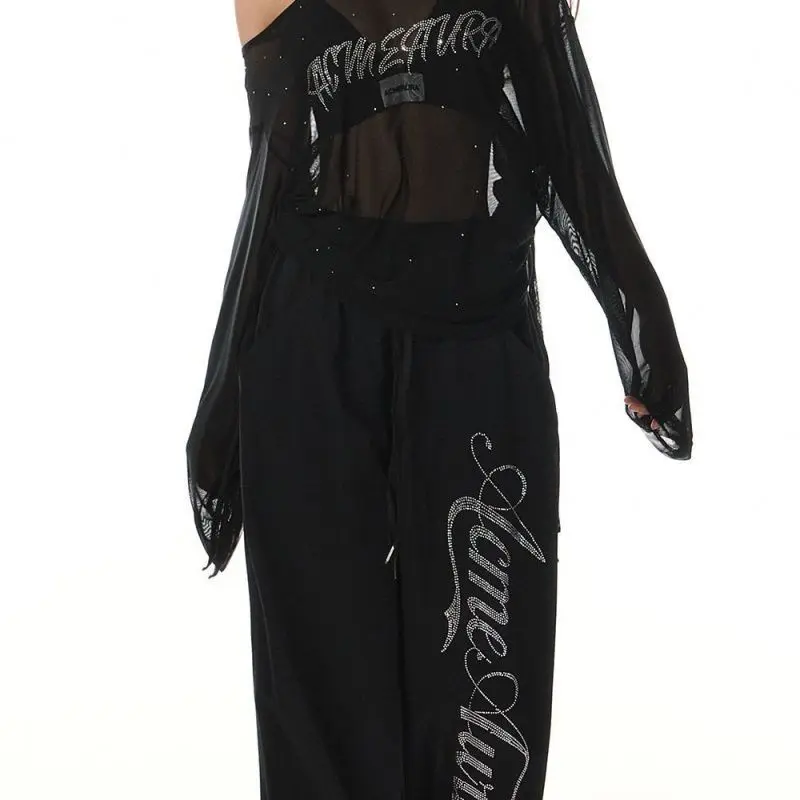 インイ・マザー サマー2025 ジャズダンススペシャル 薄手 オルト・スヴェ Tシャツ クール カジュアル ルーズフィット ポリエステル レディース トップス