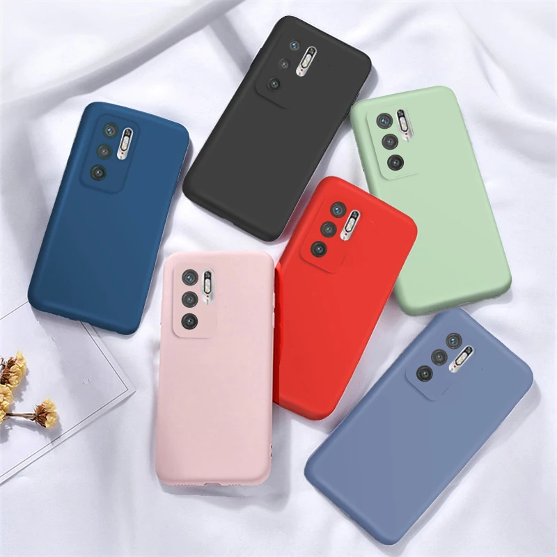 For Xiaomi Poco M3 Pro Case Cover F3 X3 NFC Soft Liquid Silicone Protective Phone Cases For Redmi Note 10T 10 Pro 10S 10 5G